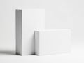 Two rectangular prisms isolated on white background Royalty Free Stock Photo