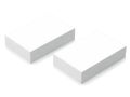 Two rectangular white blocks placed side by side Royalty Free Stock Photo