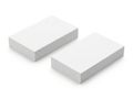 Two rectangular white blocks placed side by side Royalty Free Stock Photo