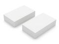 Two rectangular white blocks positioned side by side Royalty Free Stock Photo