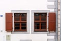 Two rectangular windows Royalty Free Stock Photo