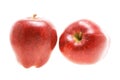 Two red apples Royalty Free Stock Photo