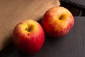 two red apples