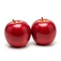 The apples are vibrant with a glossy finish, displaying small Royalty Free Stock Photo