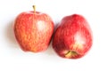 Two red apples Royalty Free Stock Photo