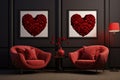 Contemporary Romantic Interior Decor Royalty Free Stock Photo