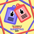 Nametag day on March