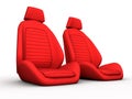 Two red car seat Royalty Free Stock Photo