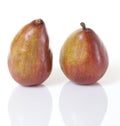 Two Red d'Anjou Pears Isolated