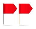 Two Red Flag Pins Arrows Royalty Free Stock Photo