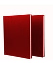 Two red notepads isolated Royalty Free Stock Photo