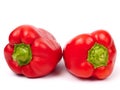 Two red paprika Royalty Free Stock Photo