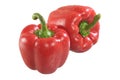 Two red paprika Royalty Free Stock Photo