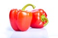 Two red paprika Royalty Free Stock Photo
