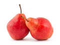 Two red pears