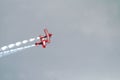 Two Red Stunt Planes Royalty Free Stock Photo