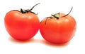 Two red tomatoes Royalty Free Stock Photo