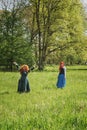 Two redheads in the forest during the Elf Fantasy Fair