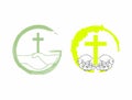 Two religious logos/icons