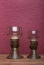 Two renaissance, rummer wine glass