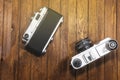 Two retro cameras