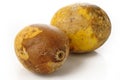 Two ripe bael fruit Royalty Free Stock Photo