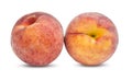 Two ripe peach Royalty Free Stock Photo