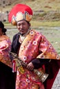 Two Rnying-ma-pa Tibetan monks Royalty Free Stock Photo