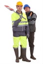 Two road workers