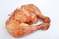 Two roasted chicken legs Royalty Free Stock Photo