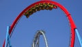 Two Rollar Coasters At Theme Park