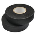 Two rolls of black Cloth Hockey Stick Tape isolated on white background