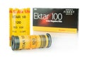 Two rolls of Kodak Ektar 120mm film and box