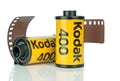 Two rolls of Kodak Ultramax 400 35mm camera film Royalty Free Stock Photo