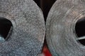 Two rolls of metal rabitz mesh