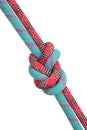 Two ropes and strong knot Royalty Free Stock Photo