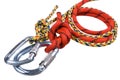 Two ropes and two carbines Royalty Free Stock Photo