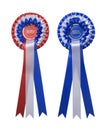 Two rosettes Royalty Free Stock Photo