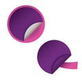 Two round blank stickers for web site, for web banners