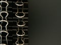 Foldback clips on dark background Royalty Free Stock Photo