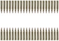 Two rows of bullets Royalty Free Stock Photo