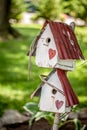 Two Rustic Birdhouses