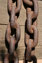 Two Rusty Chains Royalty Free Stock Photo