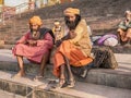 Two Sadhus In Rishikesh