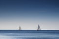 Two sailing boat Royalty Free Stock Photo