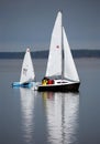 Two sailing boat Royalty Free Stock Photo