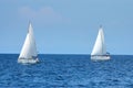 Two sailing ships Royalty Free Stock Photo