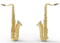 Two Saxophones Royalty Free Stock Photo