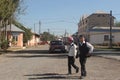 Two school boys, uzbekistan, fergana valley