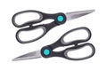 two scissors isolated on white Royalty Free Stock Photo